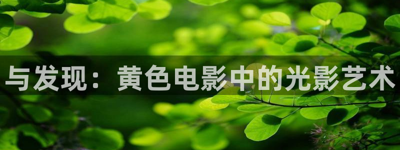 樱桃视频丝瓜大全：与发现：黄色电影中的光影艺术